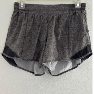 Lululemon logo Tall Lululemon Gray Athletic Shorts Solid Knit Size 8